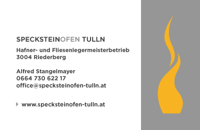 Beispiel Visitenkarte Design (Rückseite) Tulln Niederösterreich